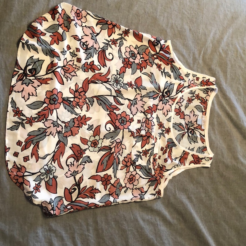 Loft/Loft Outlet floral Tank Tops- size Large